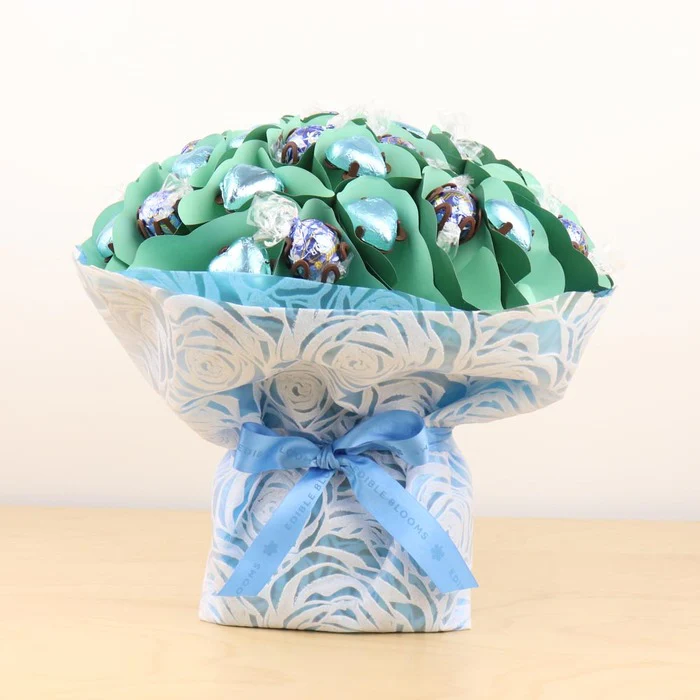 Aqua Lindt Chocolate Bouquet Medium - Image 3