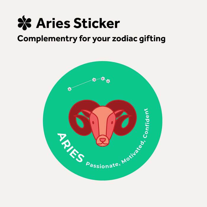 Aries Bouquet & Red Wine Hamper Bundle - Image 2