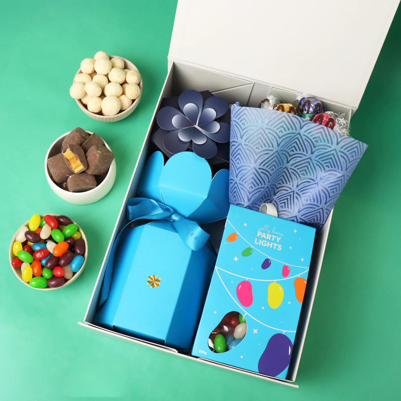 Blue Birthday Bouquet Gift Hamper