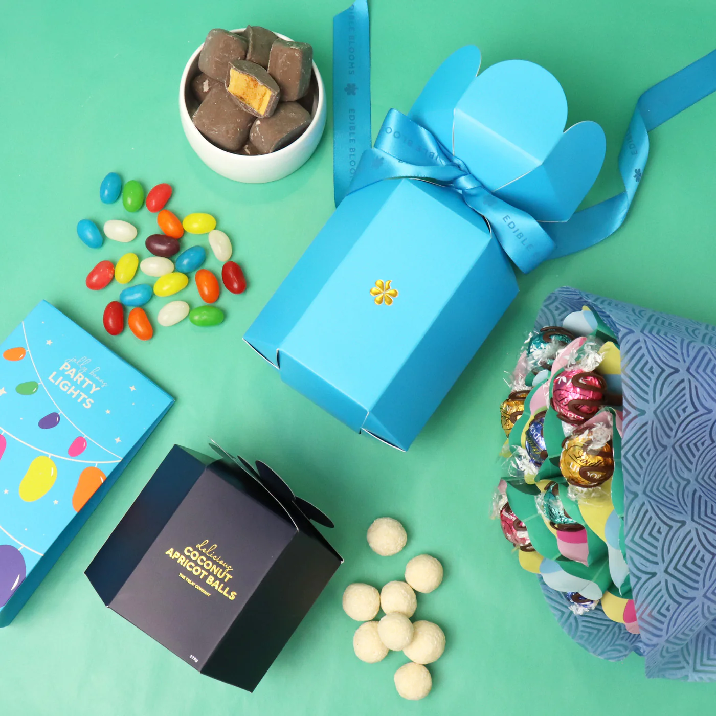 Blue Birthday Bouquet Gift Hamper - Image 2