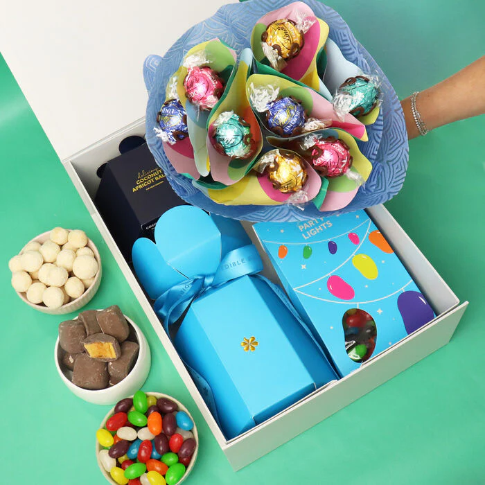 Blue Birthday Bouquet Gift Hamper - Image 3