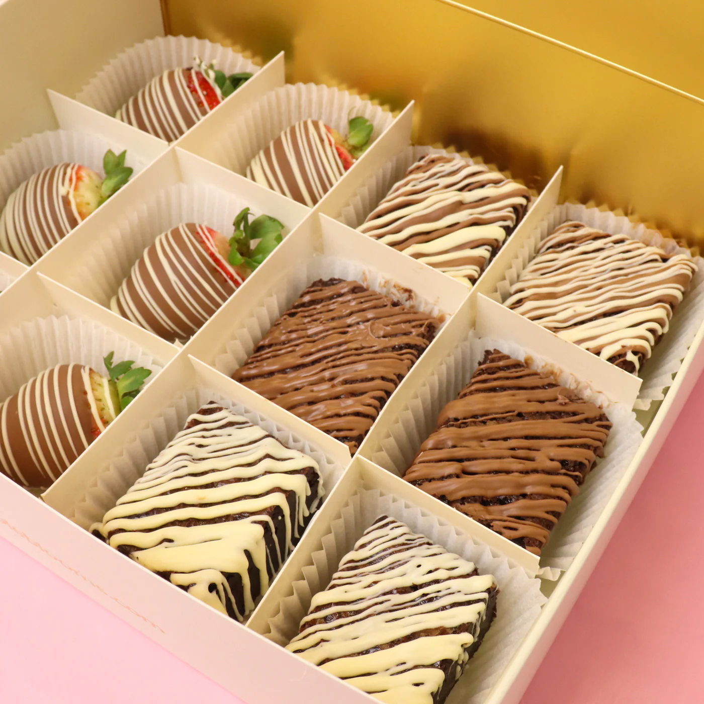 Brownie and Strawberry Gift Box - Image 4