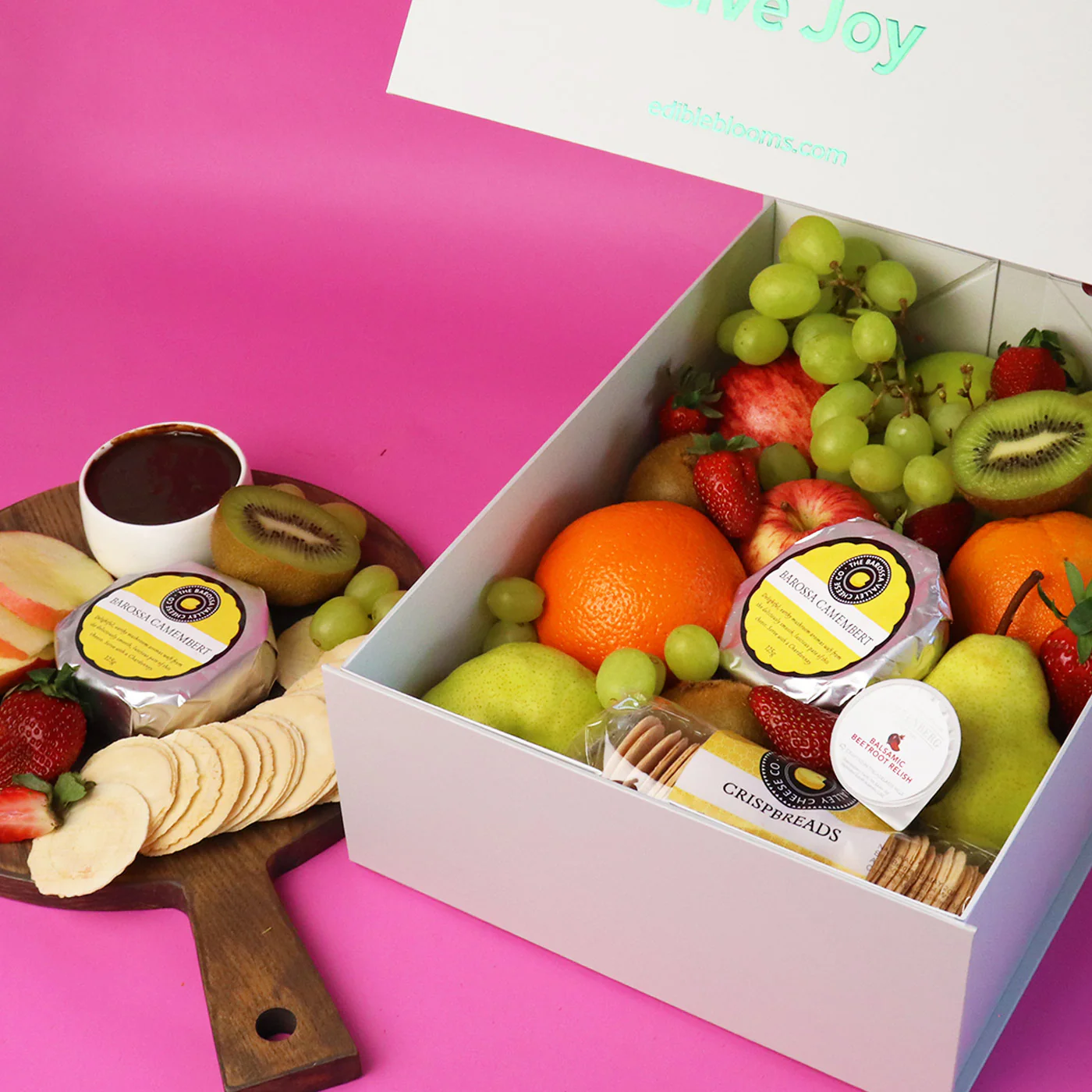 Fruit Box with Cheese & Crackers - Image 3