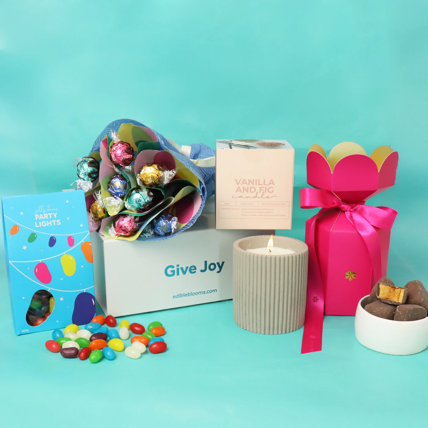 Pink Birthday Bouquet Gift Hamper - Image 3