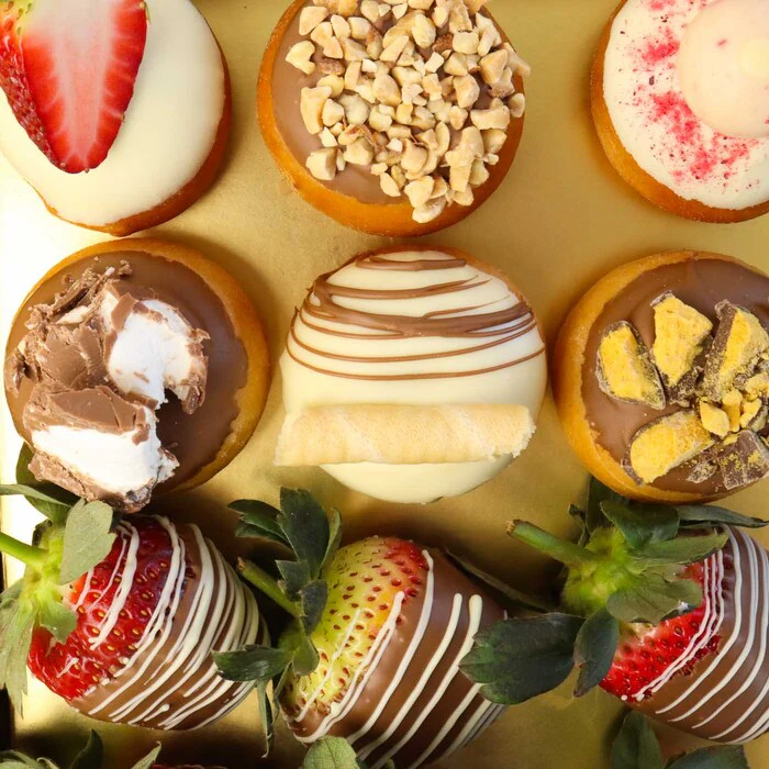 Sparkling Gourmet Donut and Strawberry Gift Box - Image 7